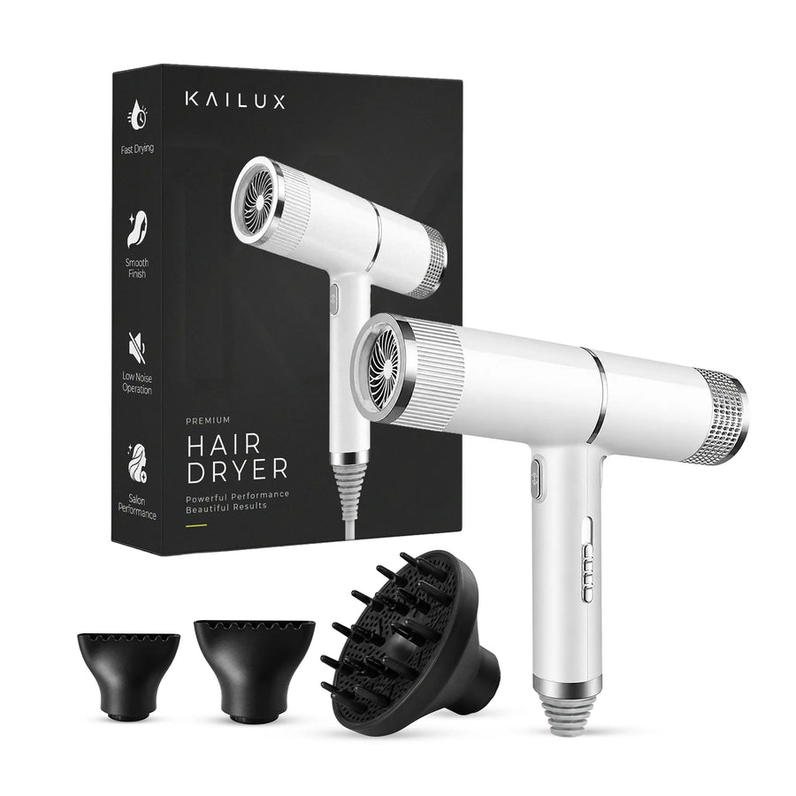 Kailux© Premium Professional Ionic Hair Dryer | Fast Drying & Frizz Control