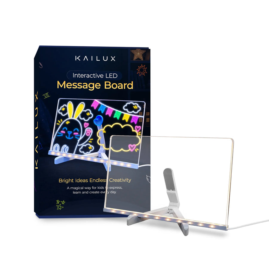 Kailux® Interactive LED Message Board | Reusable Light-Up Writing Board