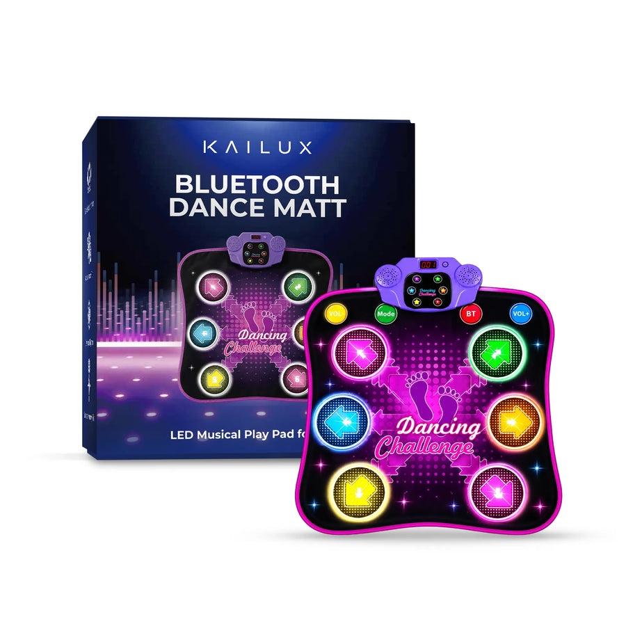 Kailux© Bluetooth LED Dance Mat | Interactive Musical Play Pad for Kids