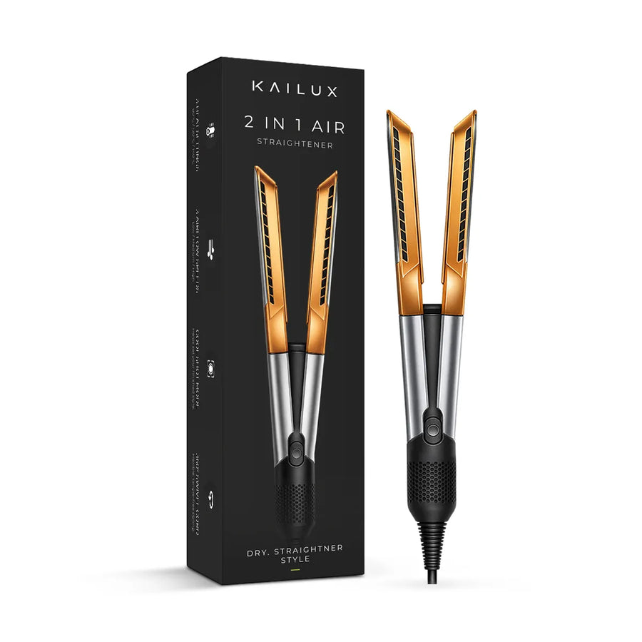 Kailux© Premium Airstrait 2-in-1 Hair Dryer & Straightener