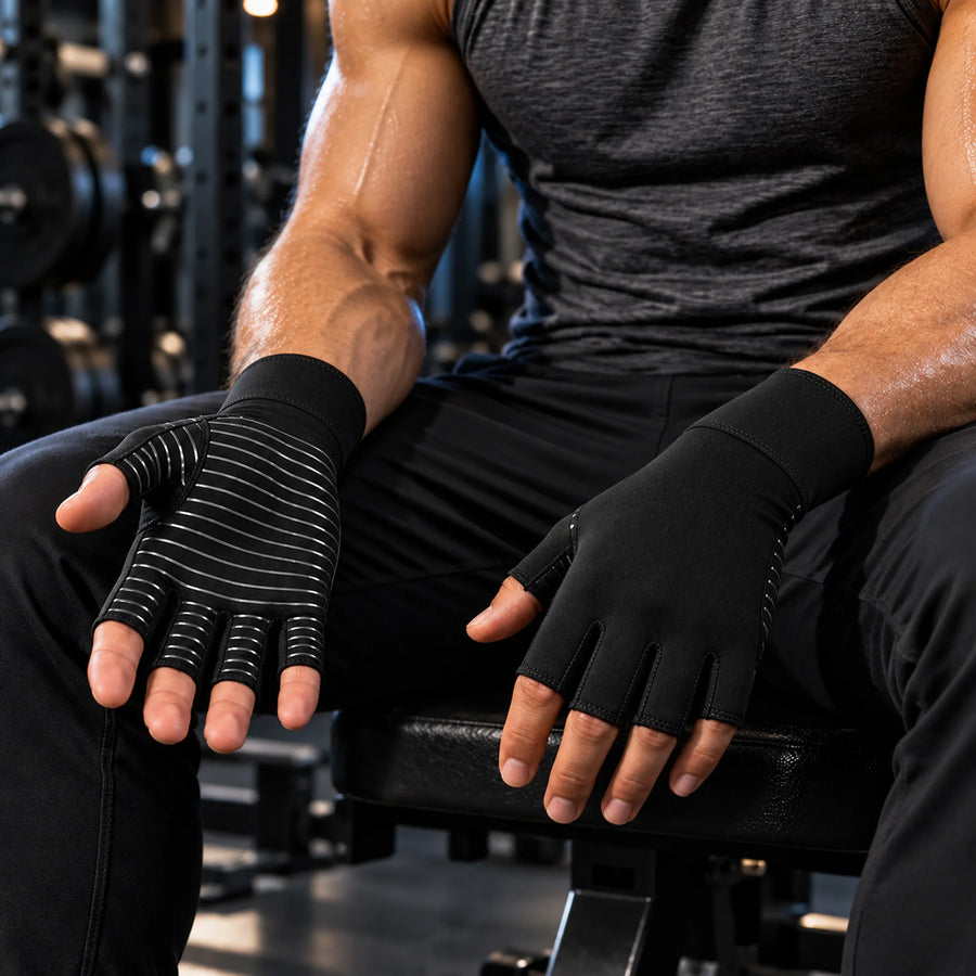 Kailux© Premium Copper Infused Arthritis Gloves: No More Pain